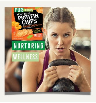 Purlicious Plant Based Protein Chips with Collagen and Hyaluronic Acid - SALTED CARAMEL